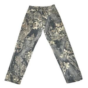 Wrangler Green and Black Cargo Pants Rugged Outdoor Wear